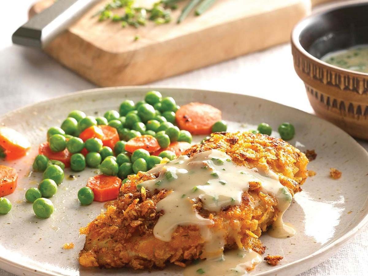 Chicken Country with pasta