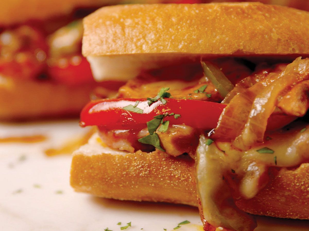 Chicken fajita sandwich
