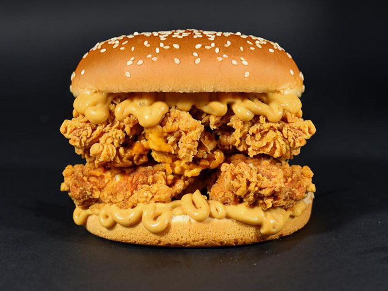 Double Chicken Fire Sandwich