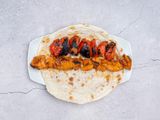Syrian bread charcoal Grilled breasts