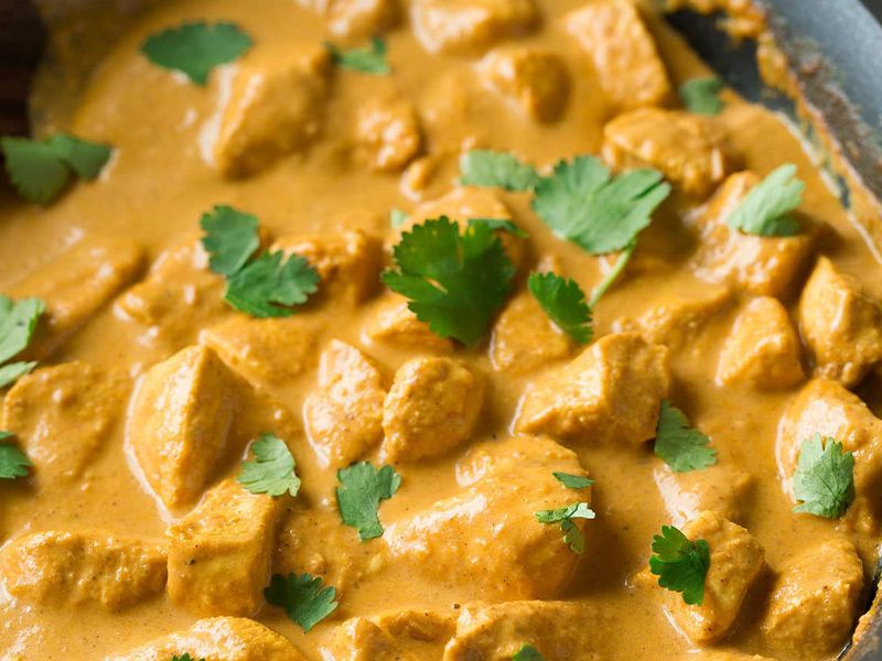 Chicken With Curry Sauce Platter