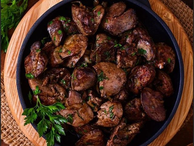 Chicken Liver With Sauce