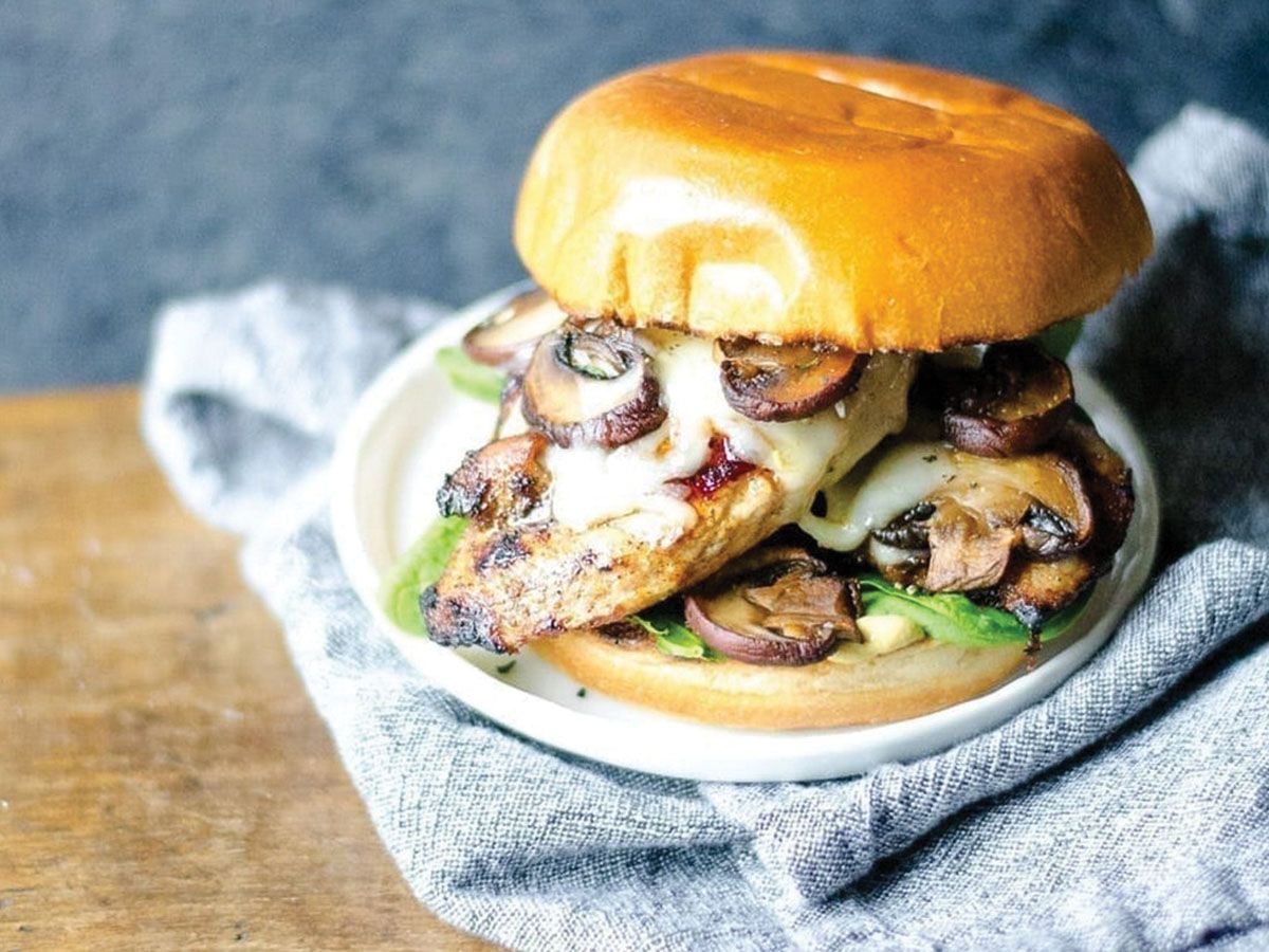 Chicken mushroom sandwich