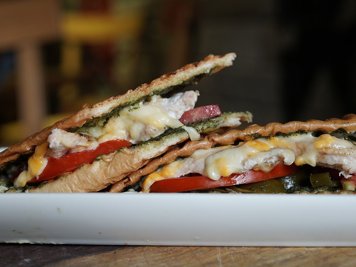 Chicken Pesto Sandwich (Baguette Bread)