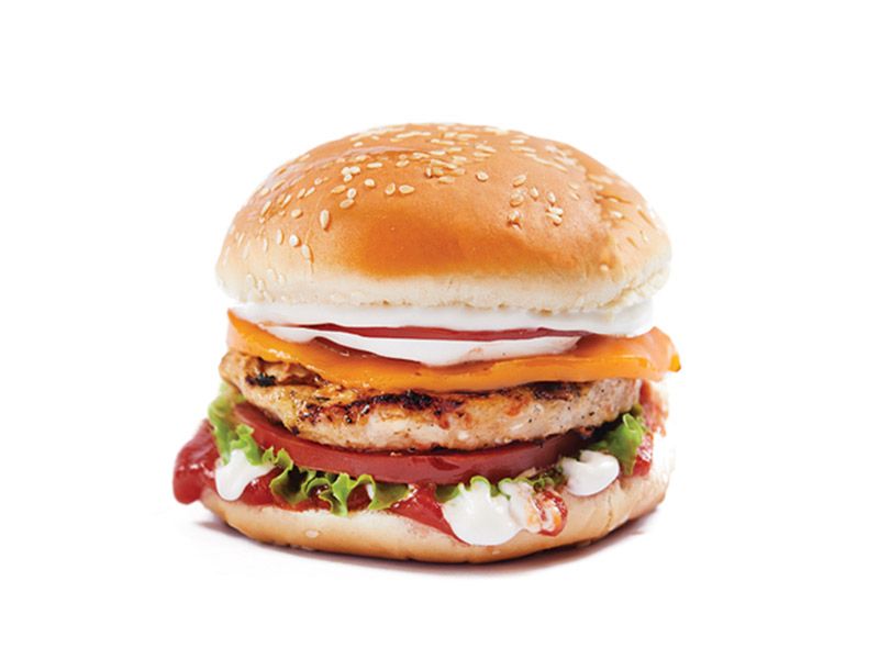 Pikachu Chicken Burger Sandwich Meal