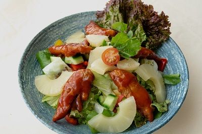 Mesclun Leaves Chicken Salad
