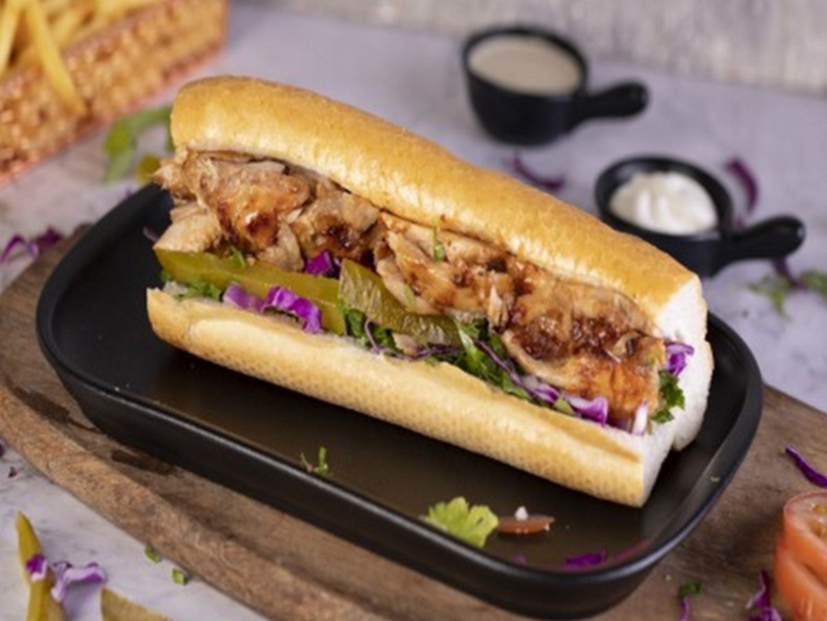 Chicken shawarma sandwich