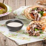 Chicken Shawerma Saj Sandwich With Potato 15 Cm