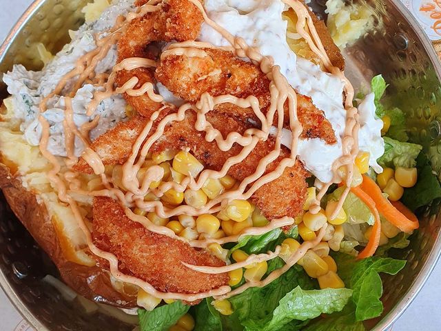 chicken strips Kumpir