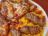 1/4 chicken with 1/8 kofta