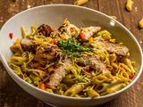 Chicken With Mix Cheese Pasta