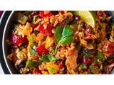 Chicken fajita rice Platter