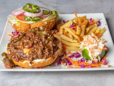 Chili Beef Burger Sandwich