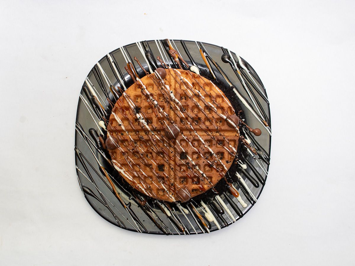 Choco Burger Waffle