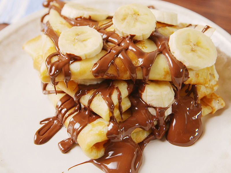 Chocolate With Banana Crepe