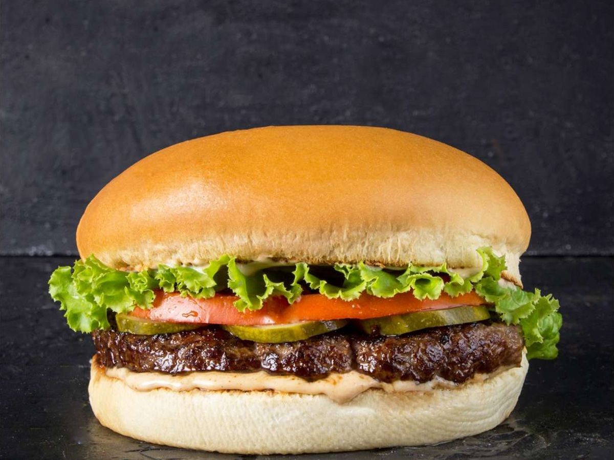 Meat burger sandwich