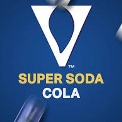 V Super Soda Cola Beverage Can