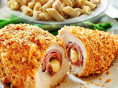 Cordon Bleu Meal With Pasta