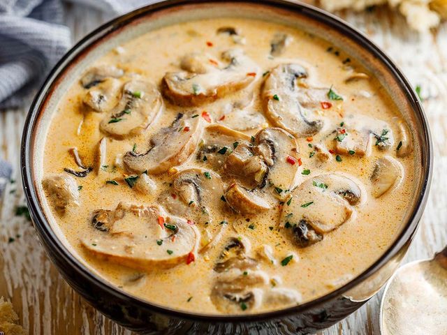 Creamy Chicken Mushroom Soup