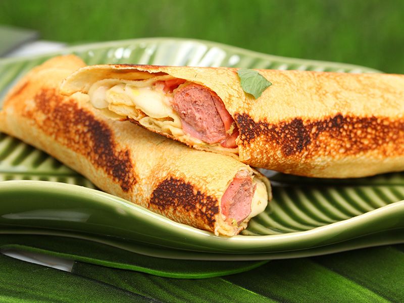 Hot Dog Crepe