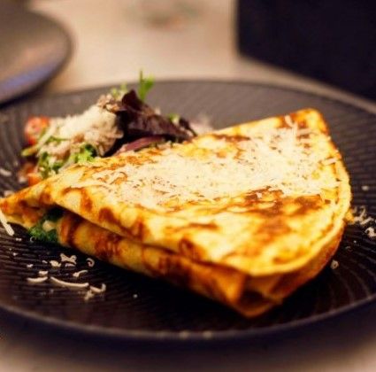 Chicken With Sweet Corn Crepe