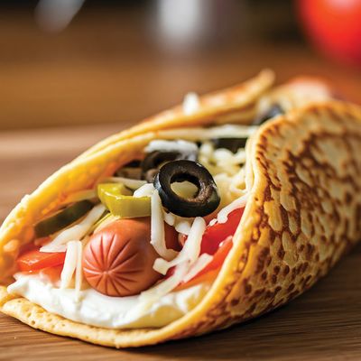 crepe hot dog