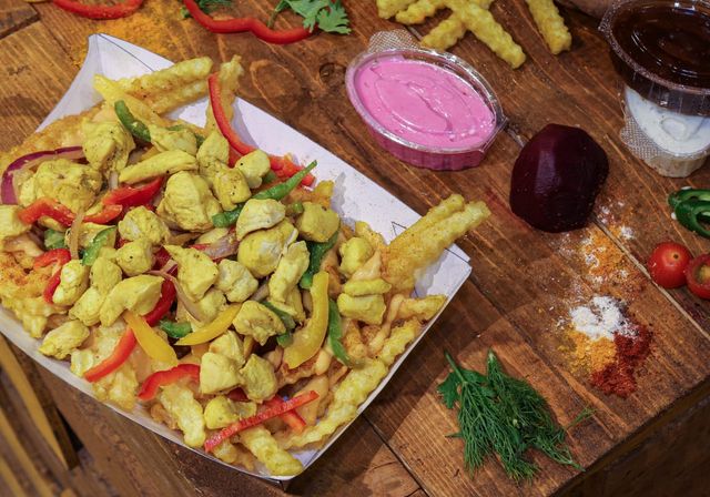 Crinkle Potatoes Fajita