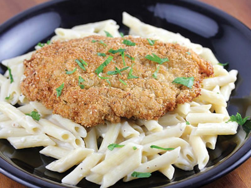 Crispy Chicken Penne Pasta