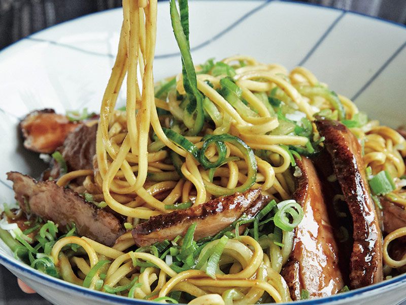 Crispy Duck Egg Noodles