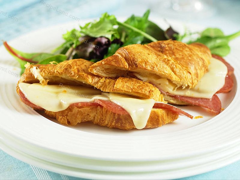 Salami With Cheese Croissant