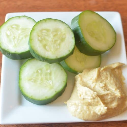 Tahina With Pickled Cucumber