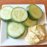 Tahina With Pickled Cucumber