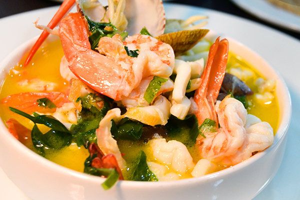 Shrimp Soup With Red Sauce