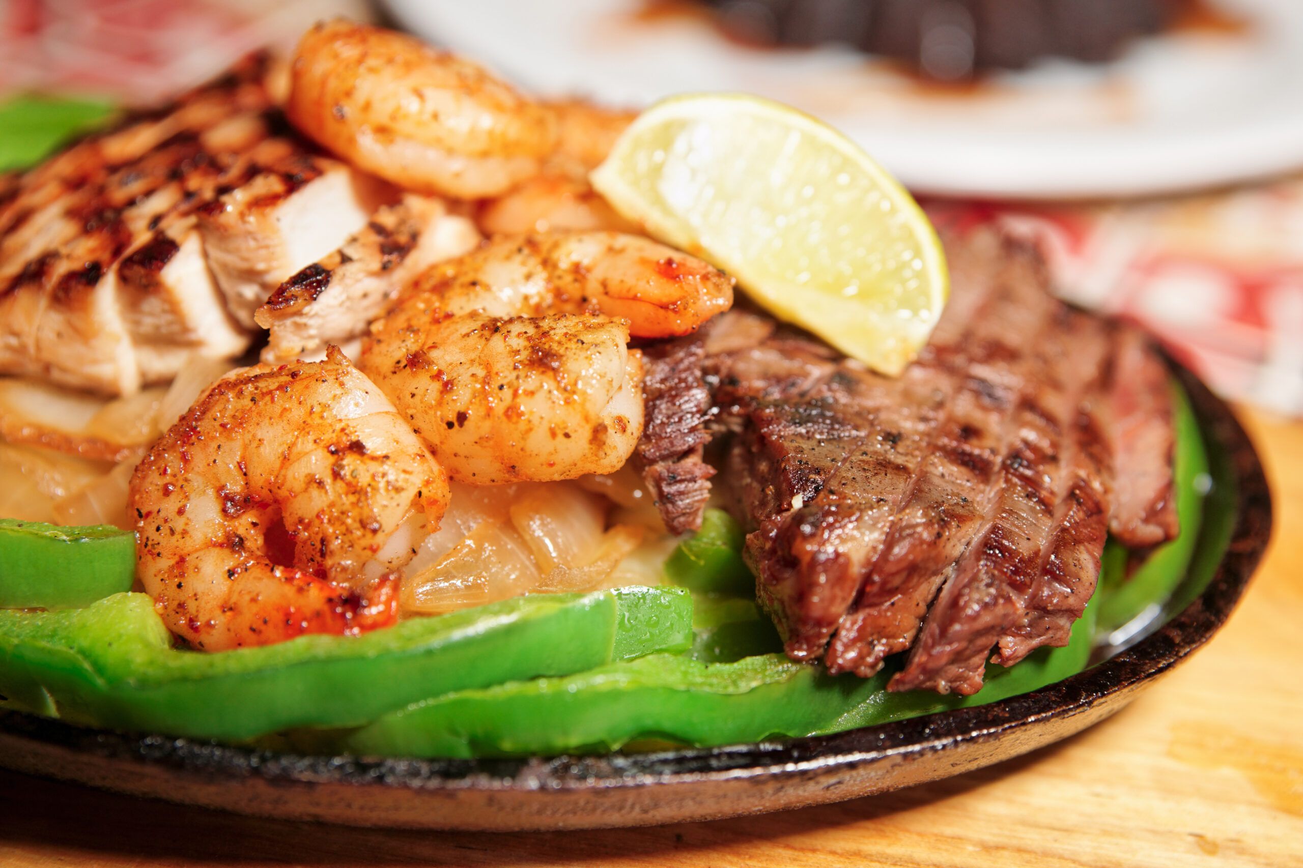 Grilled Beef And Shrimp Fajita