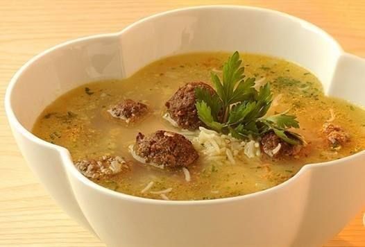 Onions With Meat Balls Soup