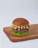 Ranchy mushroom burger