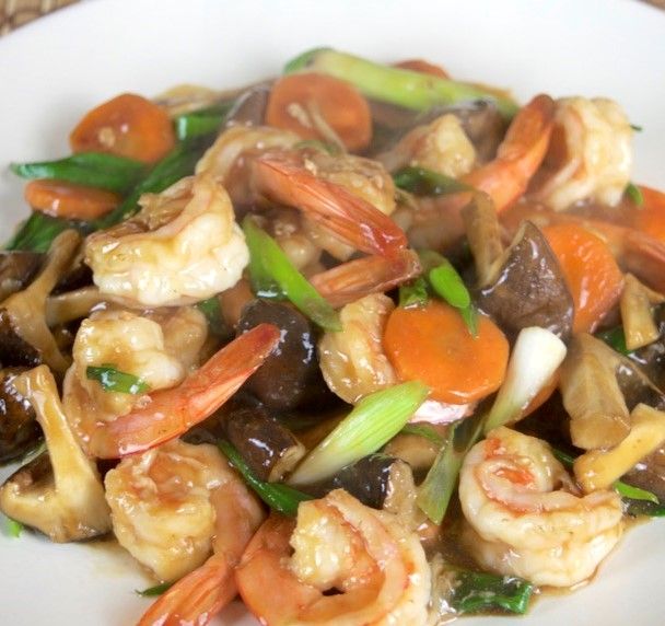 Shrimps Mushroom