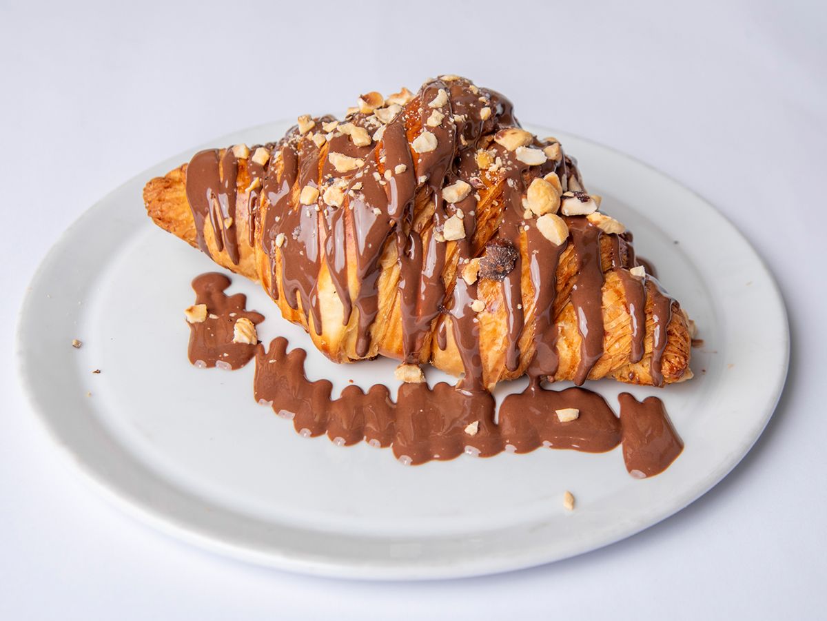 Milk Belgian Chocolate Stuffed Croissant