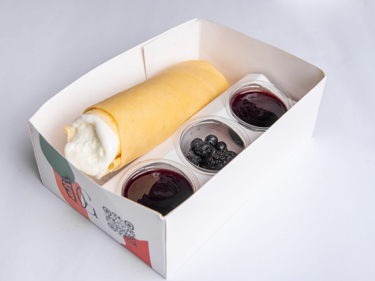 Mixed Berries Rolled Crepe