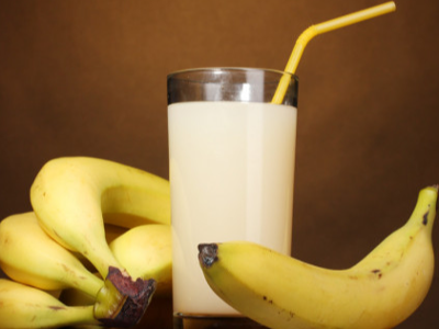Banana With Milk Juice