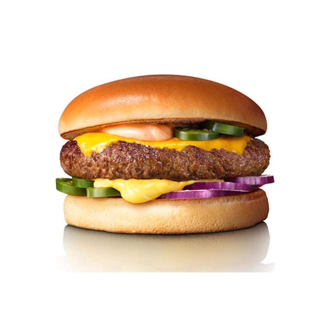 Burger With Cheddar Cheese Sandwich