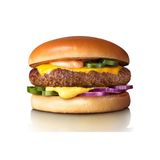 Burger With Cheddar Cheese Sandwich