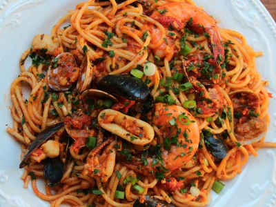 Sea Fruits Spaghetti