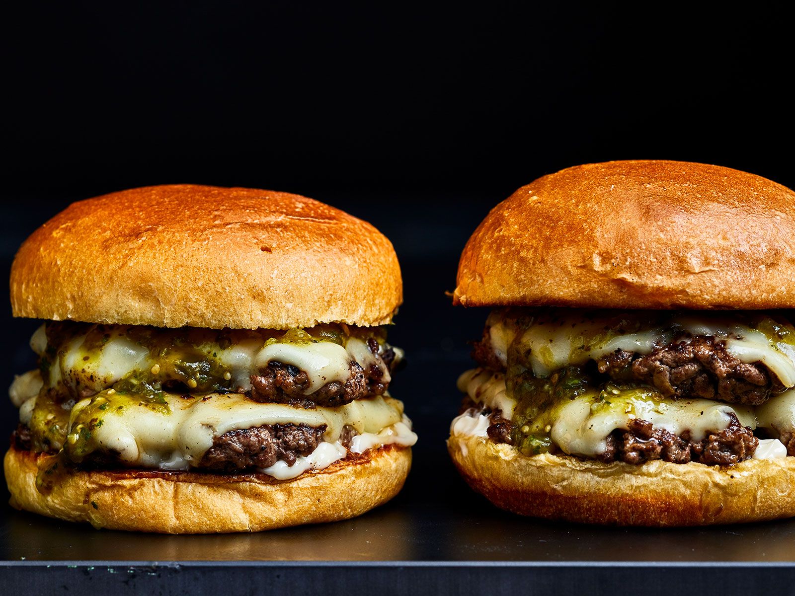 Double Beef Burger With Mix Cheese Sandwich