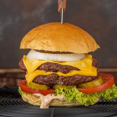 Double Chicken Cheese Burger