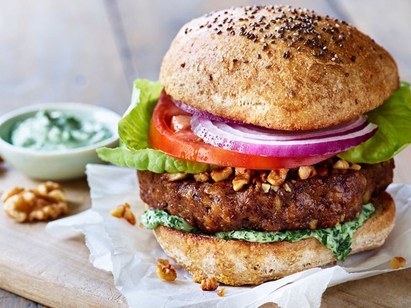 Double Cheese Beef Burger Sandwich