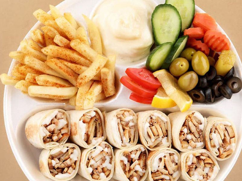 mzaya Demshq Chicken Shawarma Meal