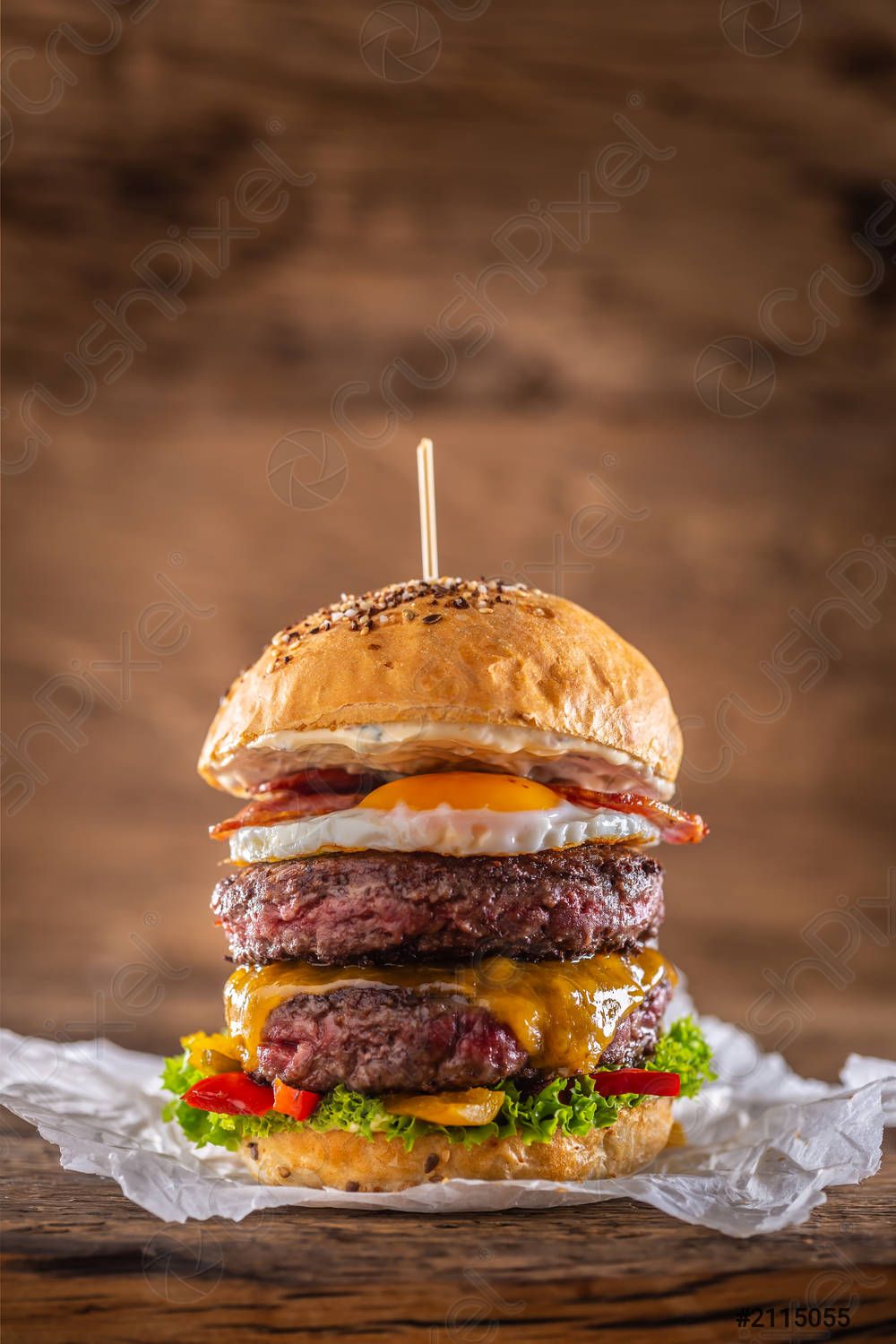 Burger Melted Platter