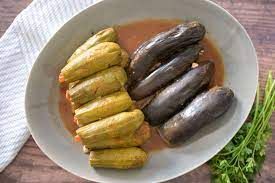Zucchini Stuffed With Rice With Meat