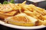 French Fries With Mozzarella Cheese Sandwich